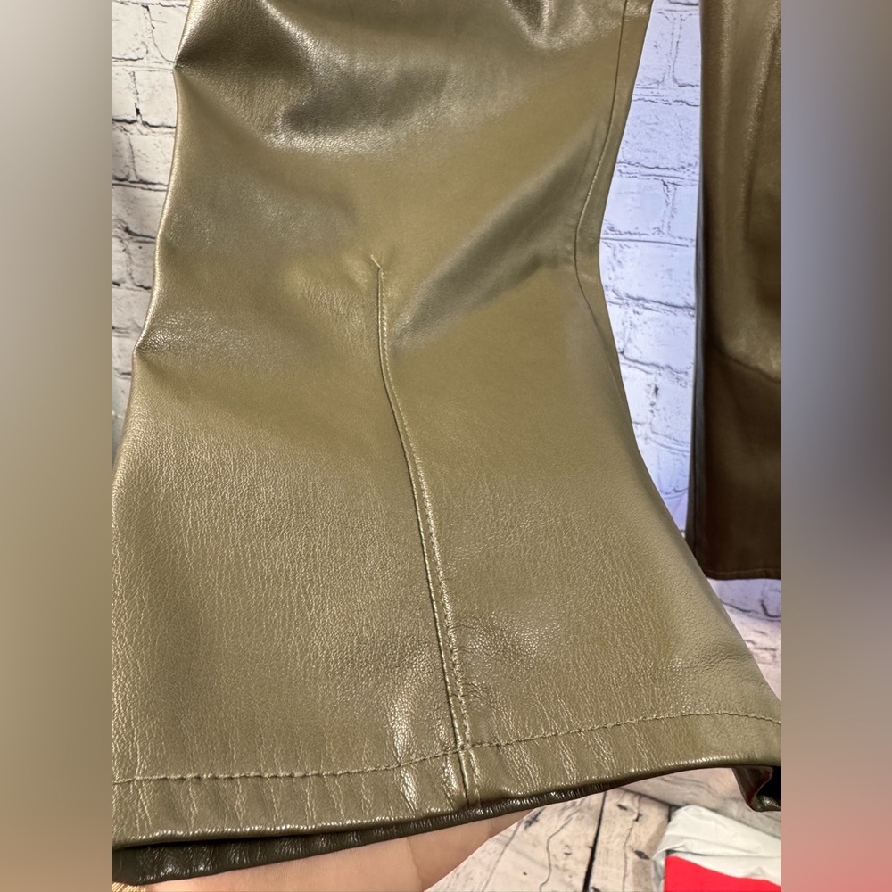 Industry Brown Pleather Pants - Picture 4 of 8